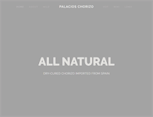 Tablet Screenshot of palacioschorizo.com